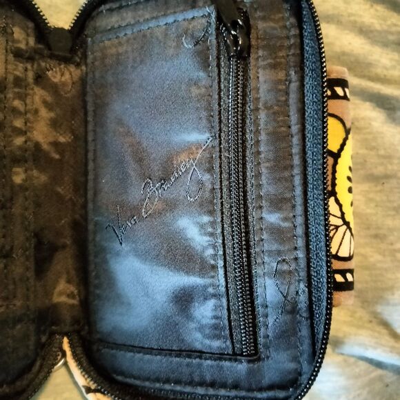 Vera Bradley Smartphone Wristlet in Citron Retired 100% Cotton Multicolor Floral - Picture 6 of 8